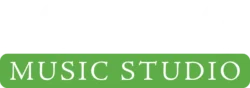 Roring Music Studio, white text